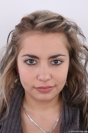 Jitka the tubby blonde shows off her body for the camera