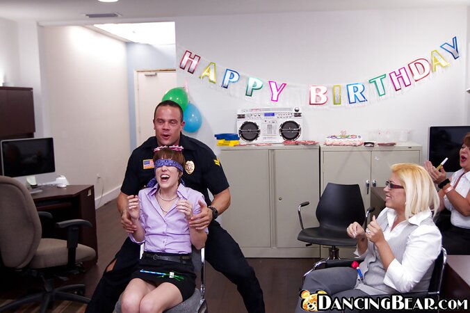 Office girls want that stripper meat in a fucked up group scene