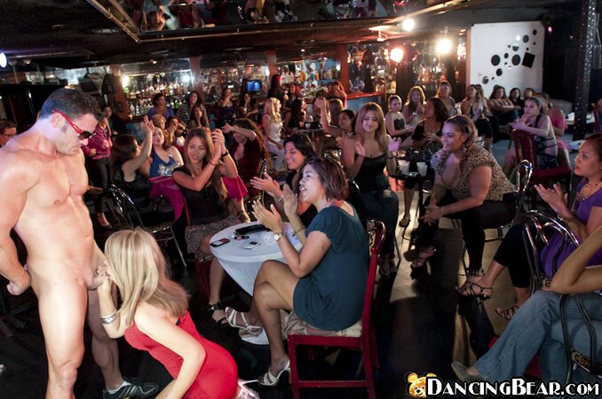 Party girls cannot stop sucking stripper dicks for the camera