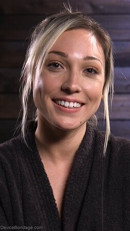 Her eyes are prominent and penetrating as she gets tortured