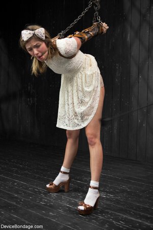 Teen in the sluttiest outfit is going to be tortured big time