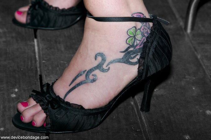 Bree Barrett showing her tats and looking hot along the way