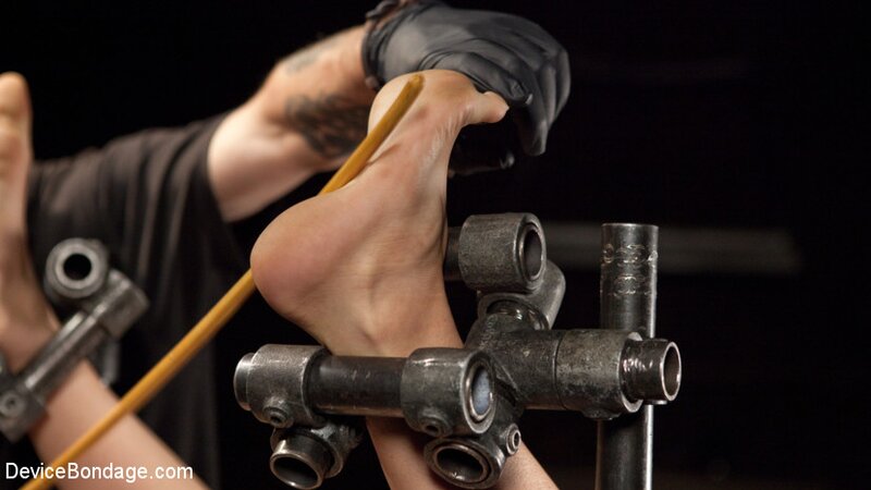 Incredible clothespins torture for a brunette who looks WET