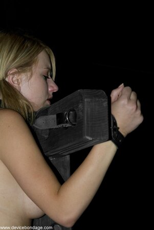 Horny whore Lexi Belle tortured in the dark and it is hot