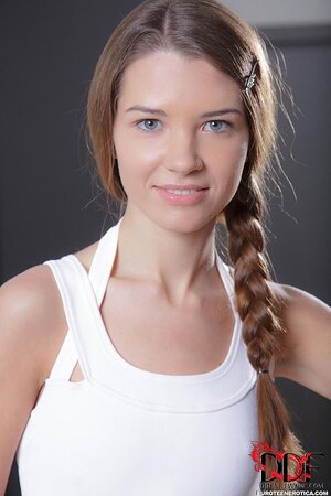 Adorable girl bounces her juicy boobs and ass while teasing you