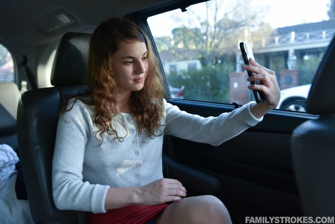 Girl with great tits snaps lewd selfies and fucks like mad