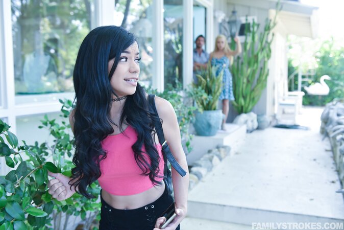 Adorable teen is going to fuck her stepparents in a taboo gallery