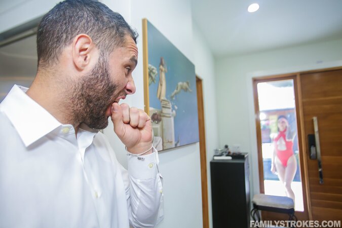 Huge cock is going to work extra hard on this brunette bitch