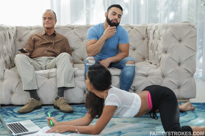 Claire Black has great feet and fucks her stepbro just whenever