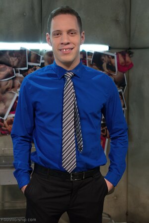 Attractive nurse in a vintage uniform wants his tongue too