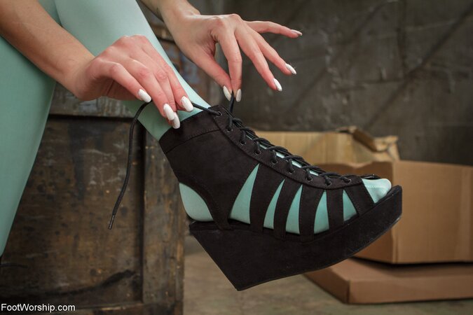 Socks and seductions in a very taboo gallery with HQ closeups