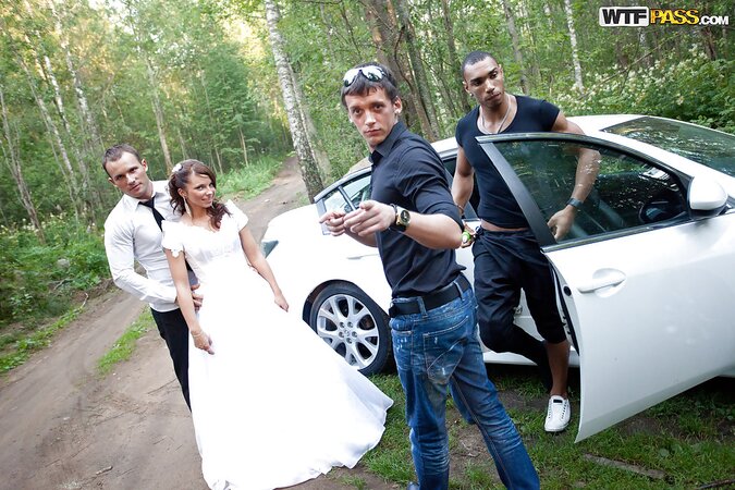 Bride has considerable influence on this future cuck already