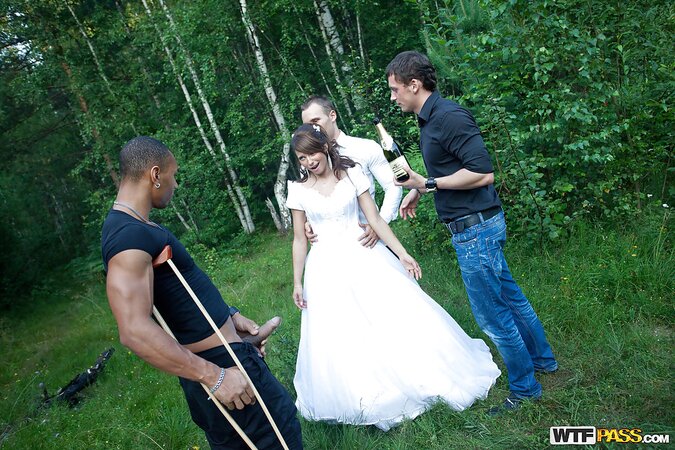 Bride has considerable influence on this future cuck already