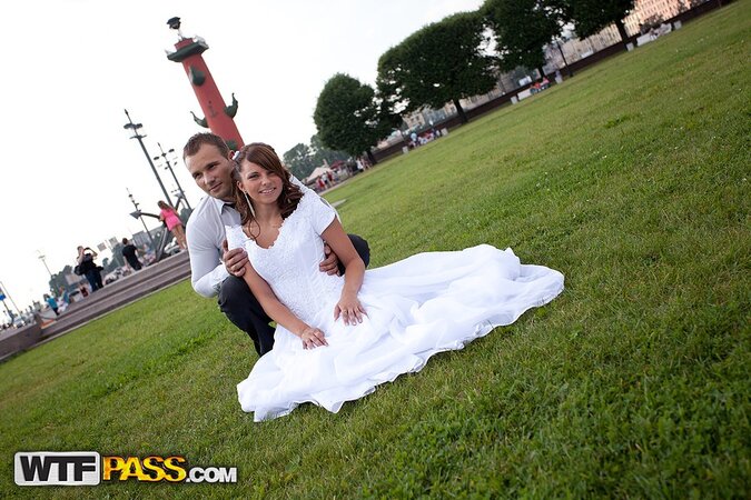 Bride's gangbang is going to have her cumming again and again