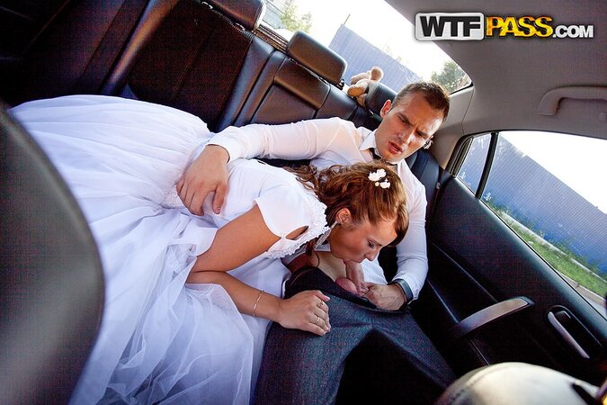 Bride's gangbang is going to have her cumming again and again