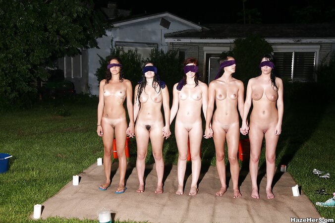 Big-titted lesbian sorority girls have fun in the outdoors