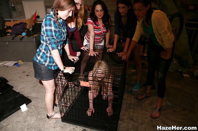 Big-titted sorority sisters have fun with their step sister pledges