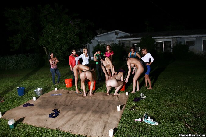 Brunette lesbians with big tits and hairy bodies enjoy outdoor fun