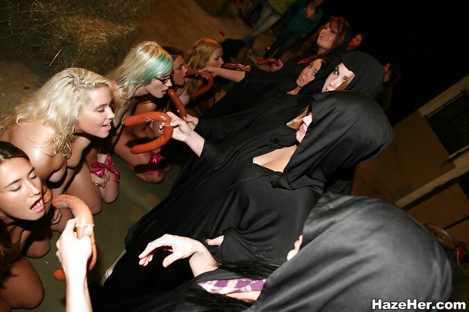 Horny lesbians have a wild orgy with toys and pussy licking