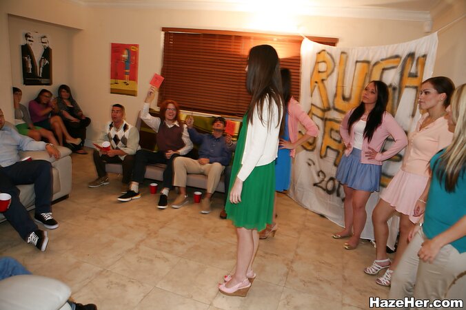 Reality lesbians have a fun party with kissing