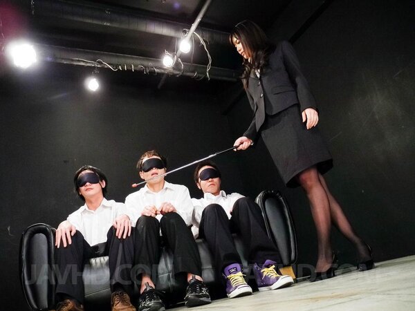 Japanese teacher Megumi Shino enjoys a facial cumshot in stockings