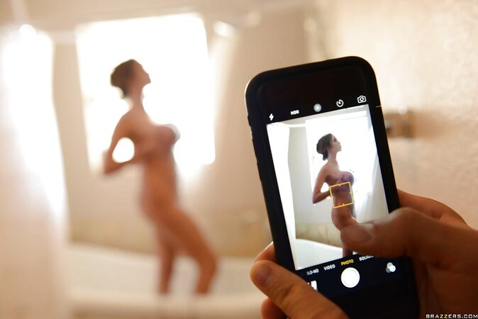 Ariella Ferrera's big boobs and pussy fucked hard in the bathtub by Xander Corvus