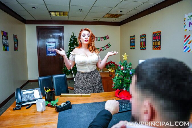 Chloe Cooper gets fucked by Peter Green in a Christmas-themed scene