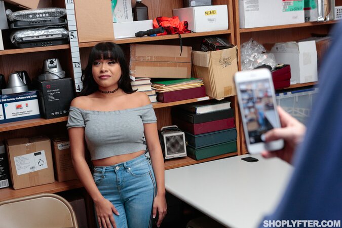 Skinny Latina Aryana Amatista gets pounded by Ryan Mclane