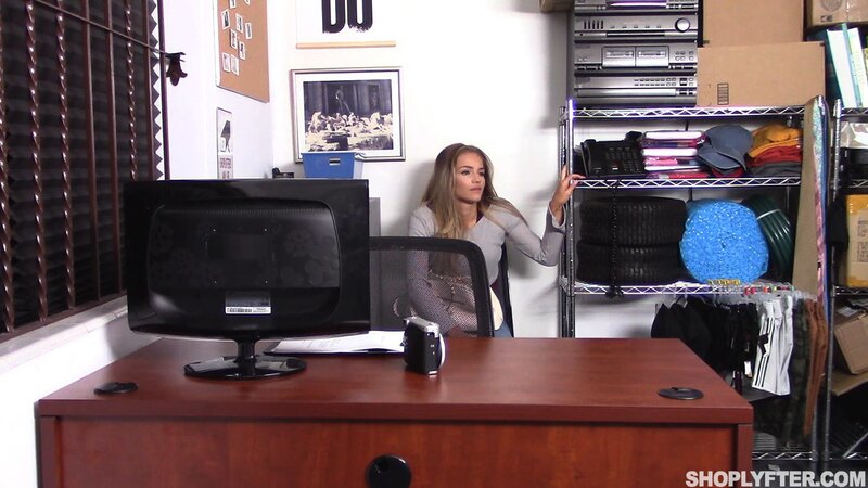 Scarlett Fall gets fucked on the desk by Derrick Ferrari