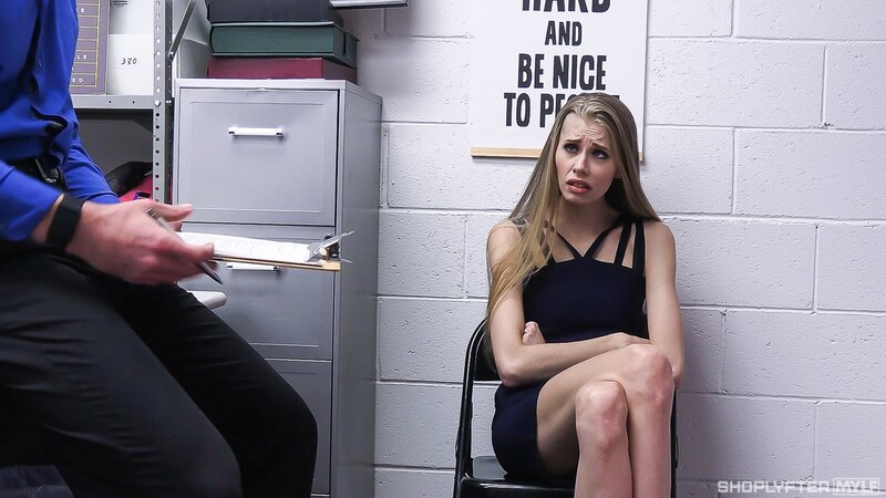 Mike Mancini gives shoplifter Kyaa Chimera a cumshot