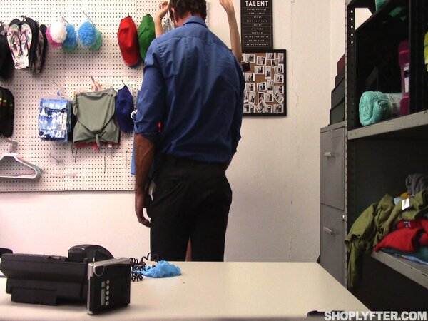 Paris Amour gets filmed and fucked by Justin Magnum for shoplifting