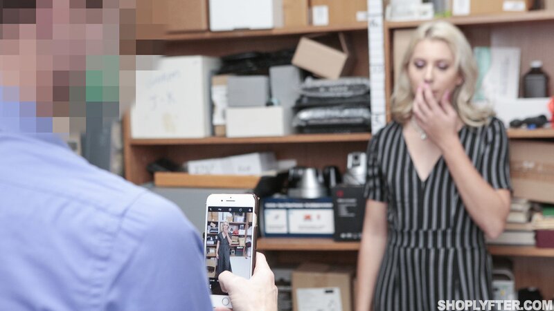 Chanel Grey gets undressed and banged from behind by Ryan Mclane for stealing