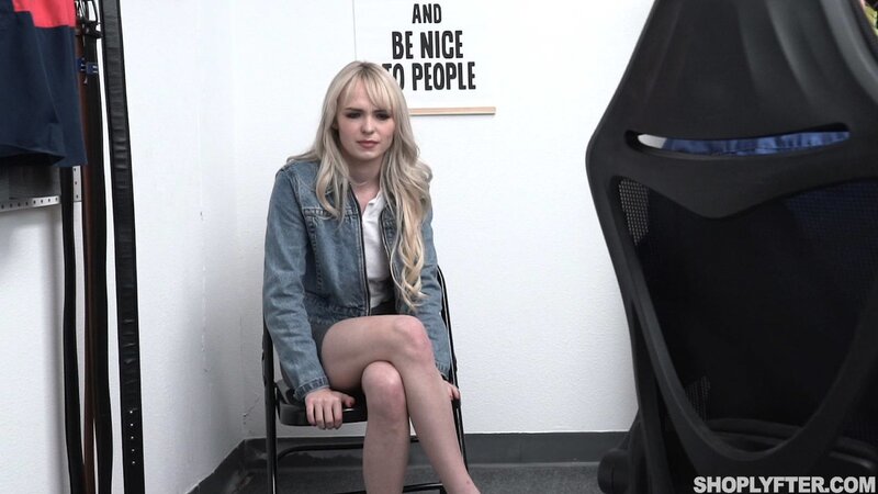 Lilly Bell gets bent over the security office desk and fucked by Brock Doom