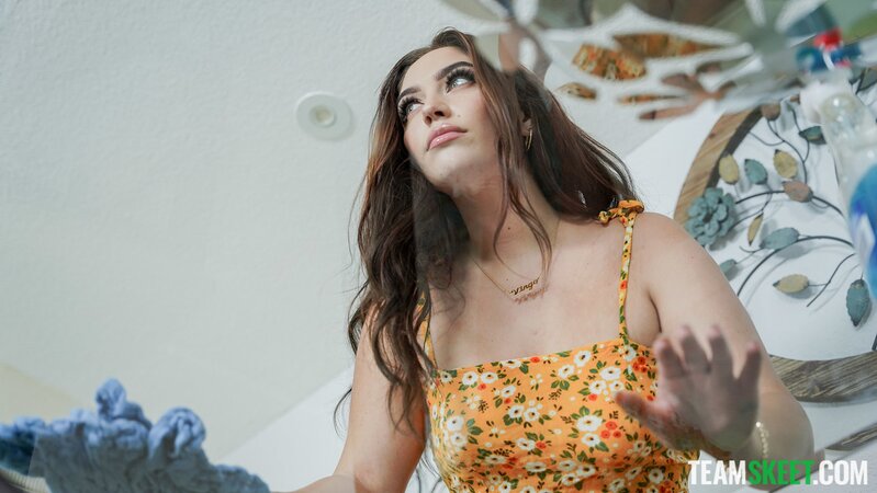 Chubby Latina teen Vivian Taylor flaunts her bubble ass and rides a hard dick with Brick Danger