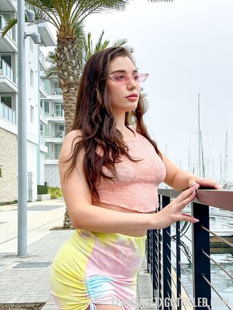 Lily Lou teases in a bikini before fucking Romeo Mancini