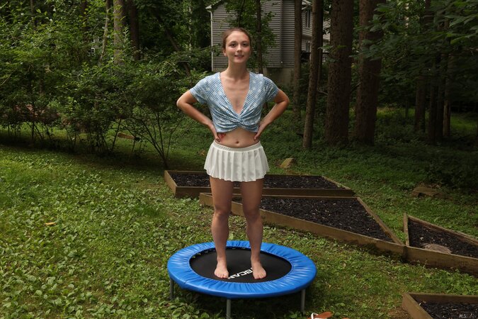 Mira Monroe pissing after playing with toys and her fingers