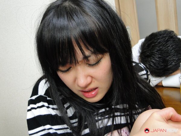 Japanese wife Risa Kurokawa gets seduced and pounded by her hubby's colleague