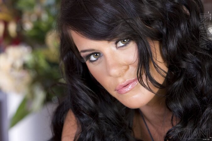 Horny blonde whore Savannah Stern strips and poses naked