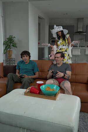 Sexy Latina MILF Kitty gets her ass fucked by a young stud Ricky Spanish