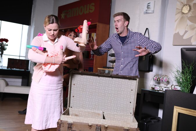 Beau Diamond shows her lovely breasts and gets rammed deep