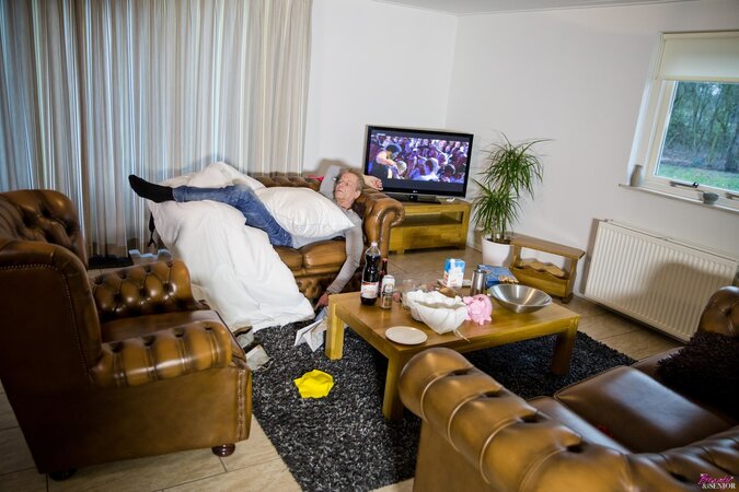 Candee Licious says wtf not and fucks an older man