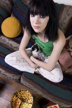 Petite emo is goofy and flexible but also loves getting naked