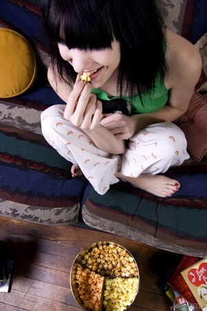 Petite emo is goofy and flexible but also loves getting naked