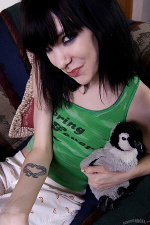 Petite emo is goofy and flexible but also loves getting naked