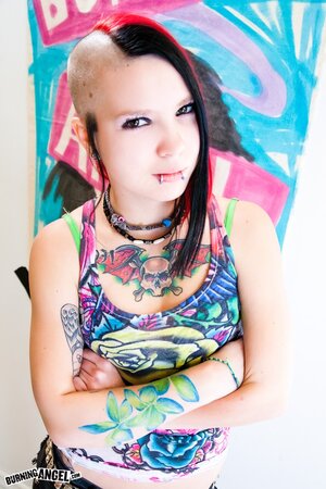 Tara Toxic reveals her wet and craving pussy by ripping her pants and panties