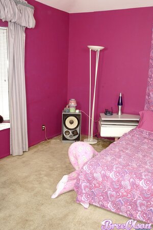 The teen cunt of Bree Olson getting rocked by Swiss Balls