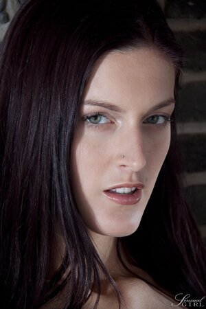 Blake Riley sheds her jean and t-shirt to show off her tits and ass