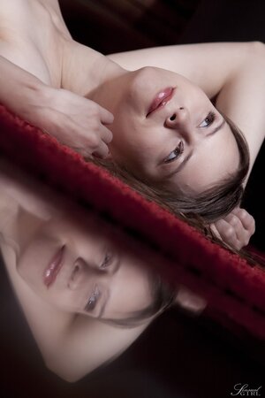 Beata Undine flaunts her bushy cunt on the floor