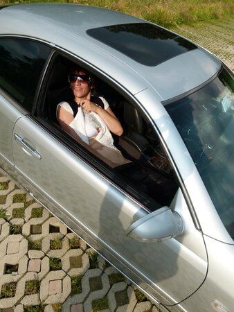 PD Melissa enjoys toying her horny pussy, giving a blowjob, and masturbating in a car