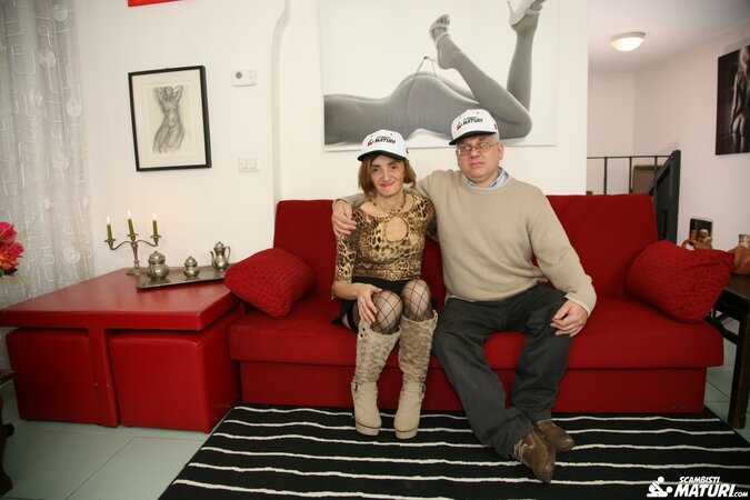 Old woman Lulu Visconti gets her hairy twat banged by Marco Toro